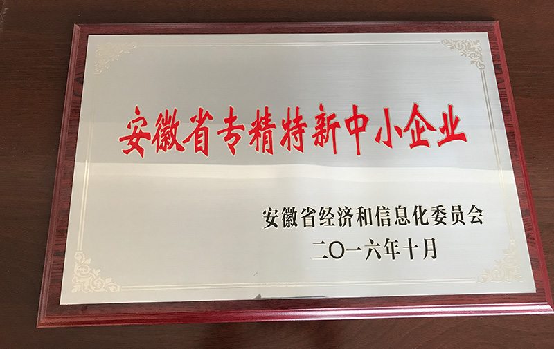 热烈祝贺开云（中国）Kaiyun·官方网站荣获“安徽省专精特新中小企业”称号